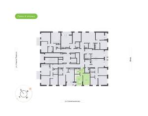 1-к квартира, вторичка, 36м2, 8/24 этаж