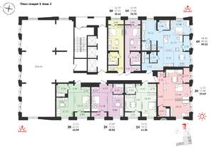 2-к квартира, вторичка, 59м2, 2/19 этаж