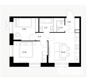 2-к квартира, вторичка, 46м2, 5/10 этаж
