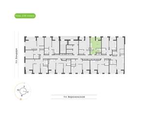 1-к квартира, вторичка, 28м2, 7/20 этаж