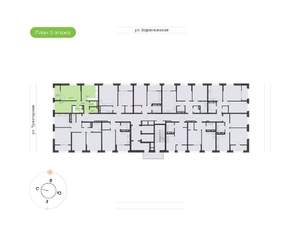 2-к квартира, вторичка, 57м2, 12/20 этаж