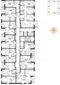 4-к квартира, вторичка, 79м2, 6/10 этаж