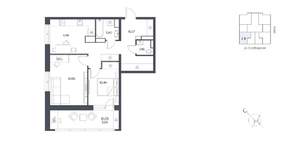 2-к квартира, вторичка, 65м2, 11/19 этаж