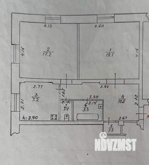 2-к квартира, вторичка, 60м2, 2/2 этаж