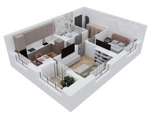 2-к квартира, вторичка, 50м2, 9/9 этаж