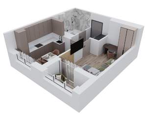 1-к квартира, вторичка, 38м2, 3/9 этаж