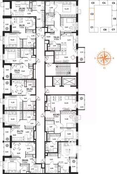 3-к квартира, вторичка, 72м2, 10/10 этаж