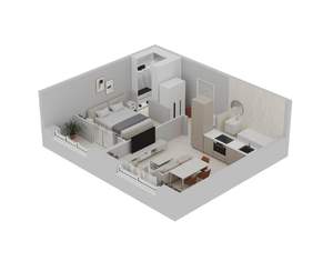 1-к квартира, вторичка, 45м2, 9/20 этаж