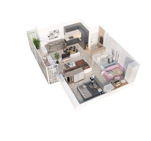 3-к квартира, вторичка, 52м2, 9/23 этаж