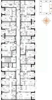 3-к квартира, вторичка, 74м2, 2/10 этаж
