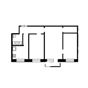 3-к квартира, вторичка, 59м2, 4/5 этаж
