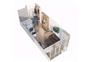 1-к квартира, вторичка, 22м2, 14/23 этаж