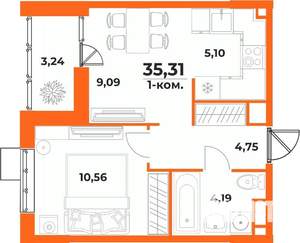 Фото квартиры на продажу (1)
