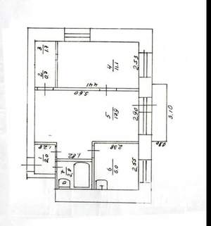 2-к квартира, вторичка, 40м2, 4/4 этаж