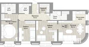 4-к квартира, вторичка, 98м2, 14/21 этаж