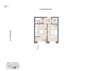 1-к квартира, вторичка, 35м2, 17/20 этаж
