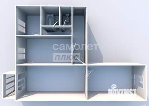 3-к квартира, вторичка, 61м2, 2/5 этаж