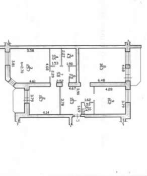 3-к квартира, вторичка, 121м2, 2/9 этаж