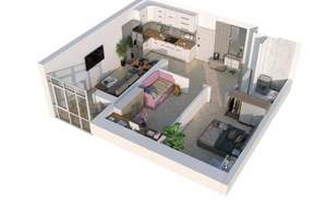 2-к квартира, вторичка, 64м2, 16/23 этаж