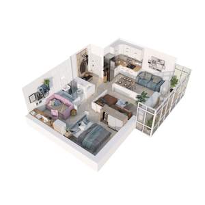 3-к квартира, вторичка, 51м2, 3/23 этаж