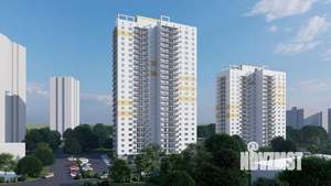 3-к квартира, строящийся дом, 62м2, 21/25 этаж