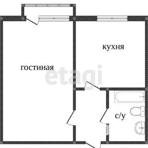 1-к квартира, вторичка, 33м2, 3/10 этаж