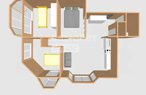 3-к квартира, вторичка, 81м2, 2/25 этаж