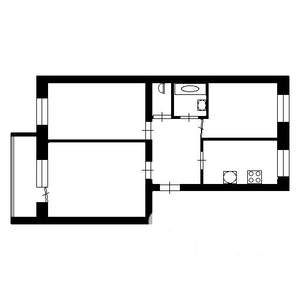 3-к квартира, вторичка, 60м2, 3/5 этаж