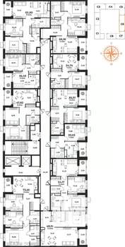 2-к квартира, вторичка, 48м2, 9/10 этаж