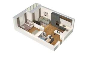 1-к квартира, вторичка, 43м2, 11/15 этаж