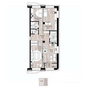 3-к квартира, вторичка, 102м2, 12/15 этаж