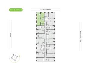 2-к квартира, вторичка, 64м2, 4/9 этаж