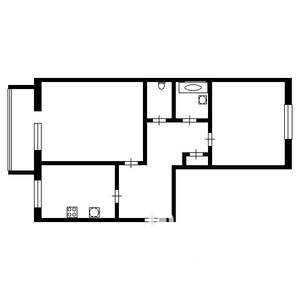 2-к квартира, вторичка, 53м2, 1/10 этаж