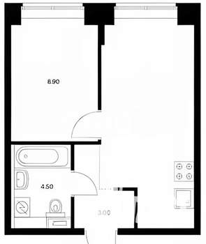 2-к квартира, вторичка, 55м2, 5/10 этаж