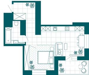 1-к квартира, вторичка, 52м2, 13/23 этаж