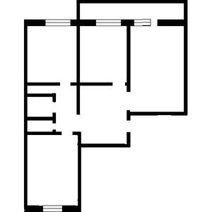 3-к квартира, вторичка, 60м2, 10/10 этаж