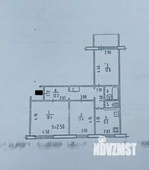 3-к квартира, вторичка, 69м2, 5/9 этаж