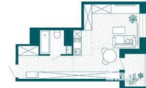 1-к квартира, вторичка, 36м2, 17/23 этаж