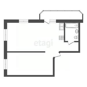 2-к квартира, вторичка, 65м2, 1/25 этаж