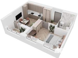 1-к квартира, вторичка, 40м2, 15/20 этаж