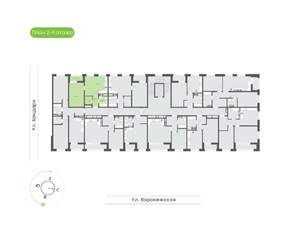 1-к квартира, вторичка, 45м2, 7/9 этаж