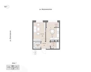 1-к квартира, вторичка, 35м2, 5/20 этаж