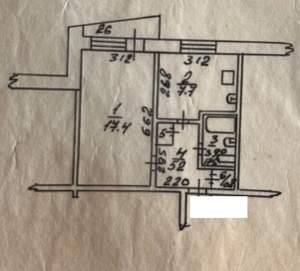 1-к квартира, вторичка, 35м2, 7/9 этаж