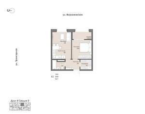 1-к квартира, вторичка, 37м2, 7/9 этаж