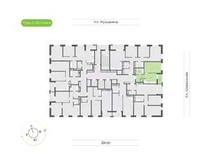 1-к квартира, вторичка, 38м2, 18/23 этаж