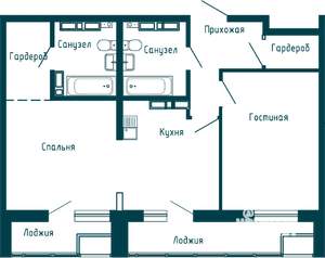 3-к квартира, вторичка, 68м2, 10/16 этаж