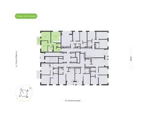 2-к квартира, вторичка, 68м2, 20/24 этаж