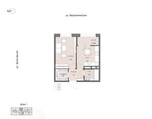 1-к квартира, вторичка, 35м2, 15/20 этаж