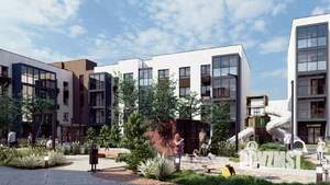 3-к квартира, строящийся дом, 74м2, 4/6 этаж