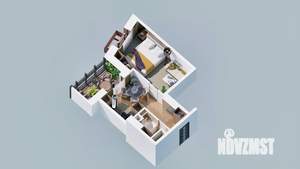 1-к квартира, строящийся дом, 31м2, 2/23 этаж